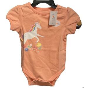 NWT Garanimals Onsie with Unicorn on Front 6-9 mo